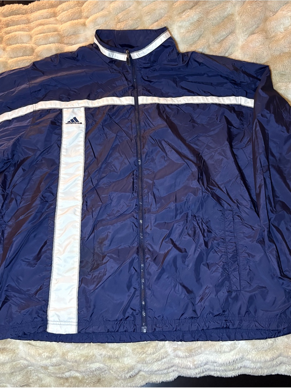 Vintage Adidas Blue 3-Stripe Matching Tracksuit Set 3XL